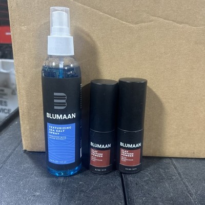 Blumaan Texturizing sea salt spray &Blumaan Clay Texture powder 