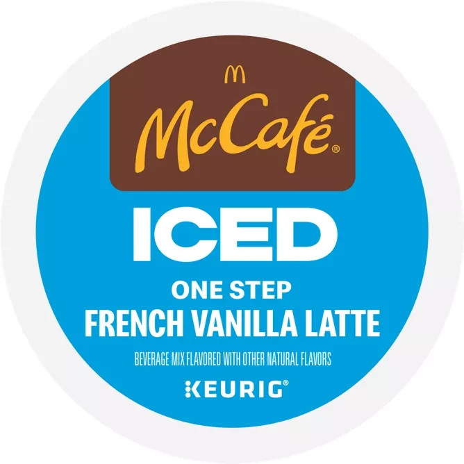 McCafe Iced French Vanilla Latte One Step Coffee 60 K-Cups -