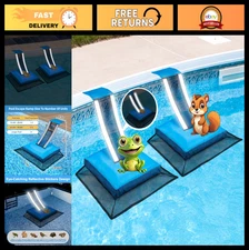"2-Pack Pool Critter Escape Ramp - Frog & Small Animal Saver Log with Reflective