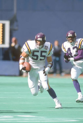 Jack Del Rio Minnesota Vikings runs in pursuit v the Pittsburgh St- Old Photo 4 - 第 1/1 張圖片