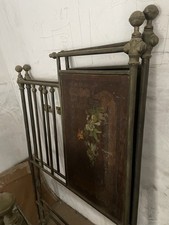 Antico letto in ferro battuto epoca 1800 Fine ‘ 800 Italy Decored Bed Iron Rare