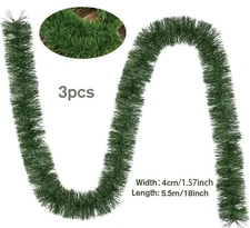 Garland for Christmas, Christmas Twist Garland,3 Strands Premium Quality A