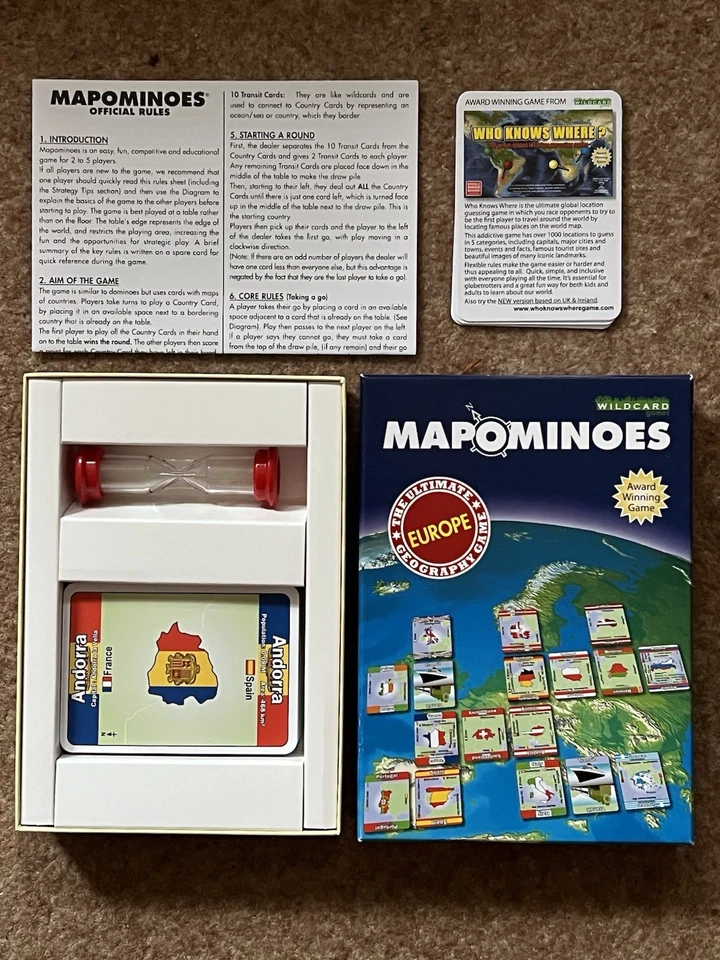 Mapominoes Europe Geography Dominoes Game - Image 3 of 3