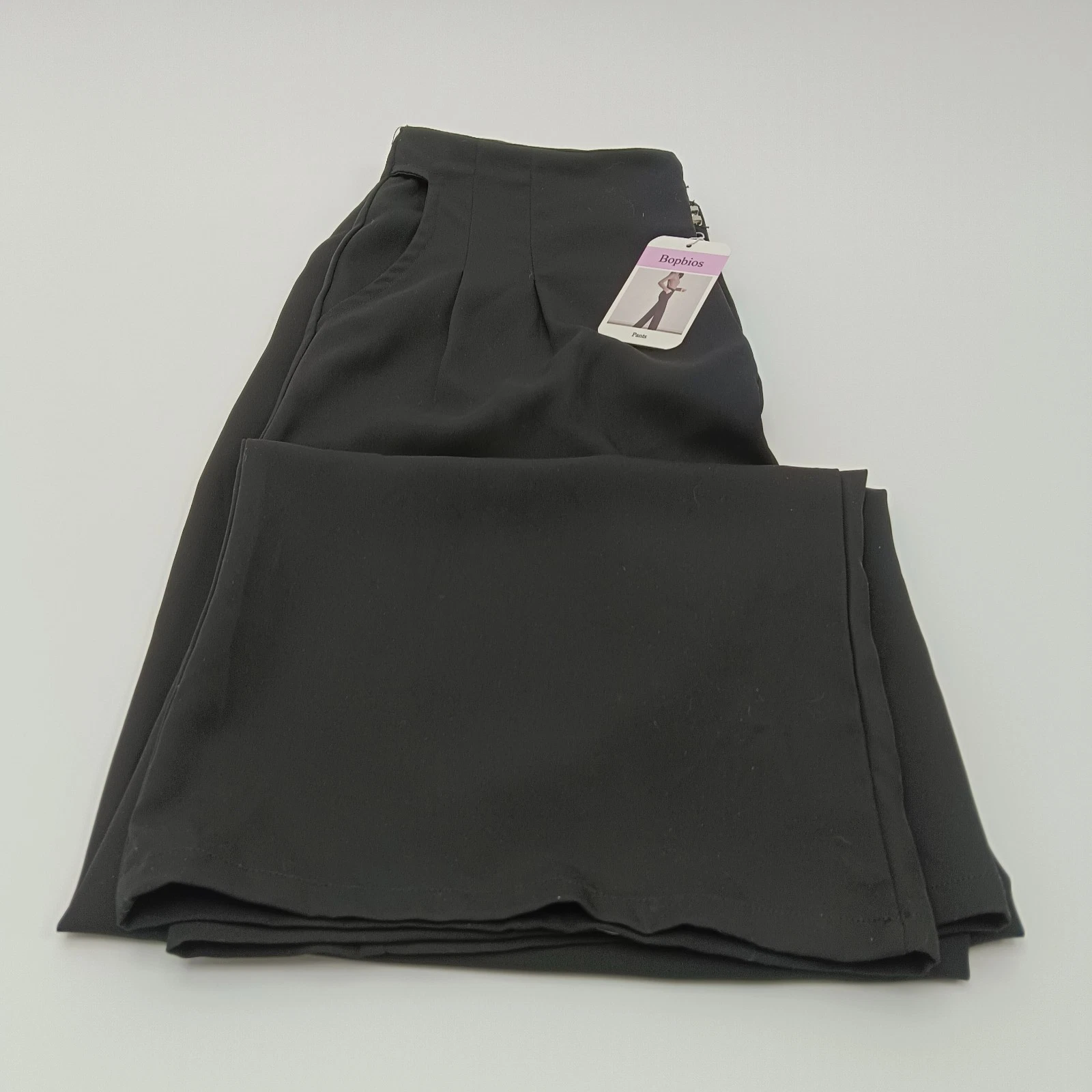 Bopbios Pants Classic black dress pants for women, easy to clean, straight-leg
