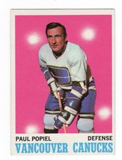 1970 Topps Hockey Paul Popiel # 122 EX- NMT