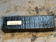 Indian Ebony Turning Blank Square Wood Block Lathe 1 11/16th  X 1 3/4  X 6 3/4  