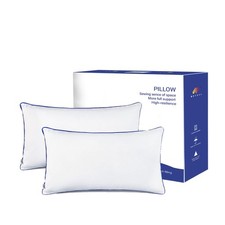 WUUYUEF 12 X 20 Pillow Insert Set of 2 Indoor Throw Pillow Insert - White