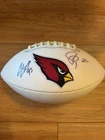 Patrick Peterson & Calais Campbell Autographed Arizona Cardinals Football- JSA