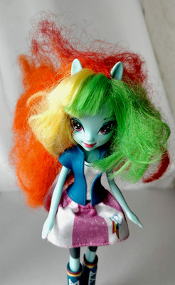 Rainbow Dash Equestria Girls Puppe My Little Pony mit Wuschelhaaren