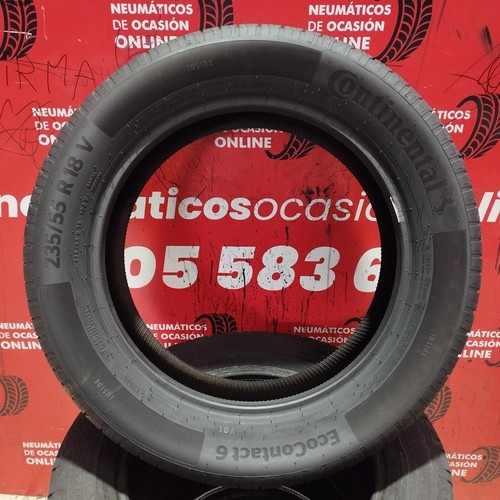 2x 235 55 R18 100V CONTINENTAL ECO CONTACT 6 5.8/5.6MM REF. 14093 - Imagen 2 de 7