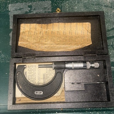 Moore & Wright No 966 Bügelmessschraube 1 - 2 Zoll - im Originalkarton