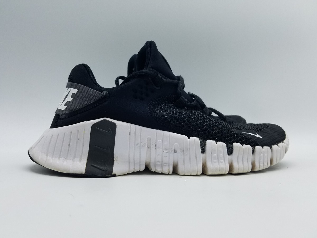 Size 9 Nike Free Metcon 4 Black‎ White Mens Lace-Up Athletic Sneakers CT3886-010 Nike Free Metcon 4 Training Shoes  main image 4