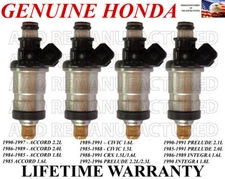OEM 4X Fuel Injectors for Honda Accord Civic CRX Prelude Integra 1.6L 2.0L 2.2L 