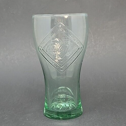 Coca Cola Glass McDonalds 2015 Collectible Green Tint 1916 Coca Cola Glass McDonalds 2015 Collectible Green Tint 1916