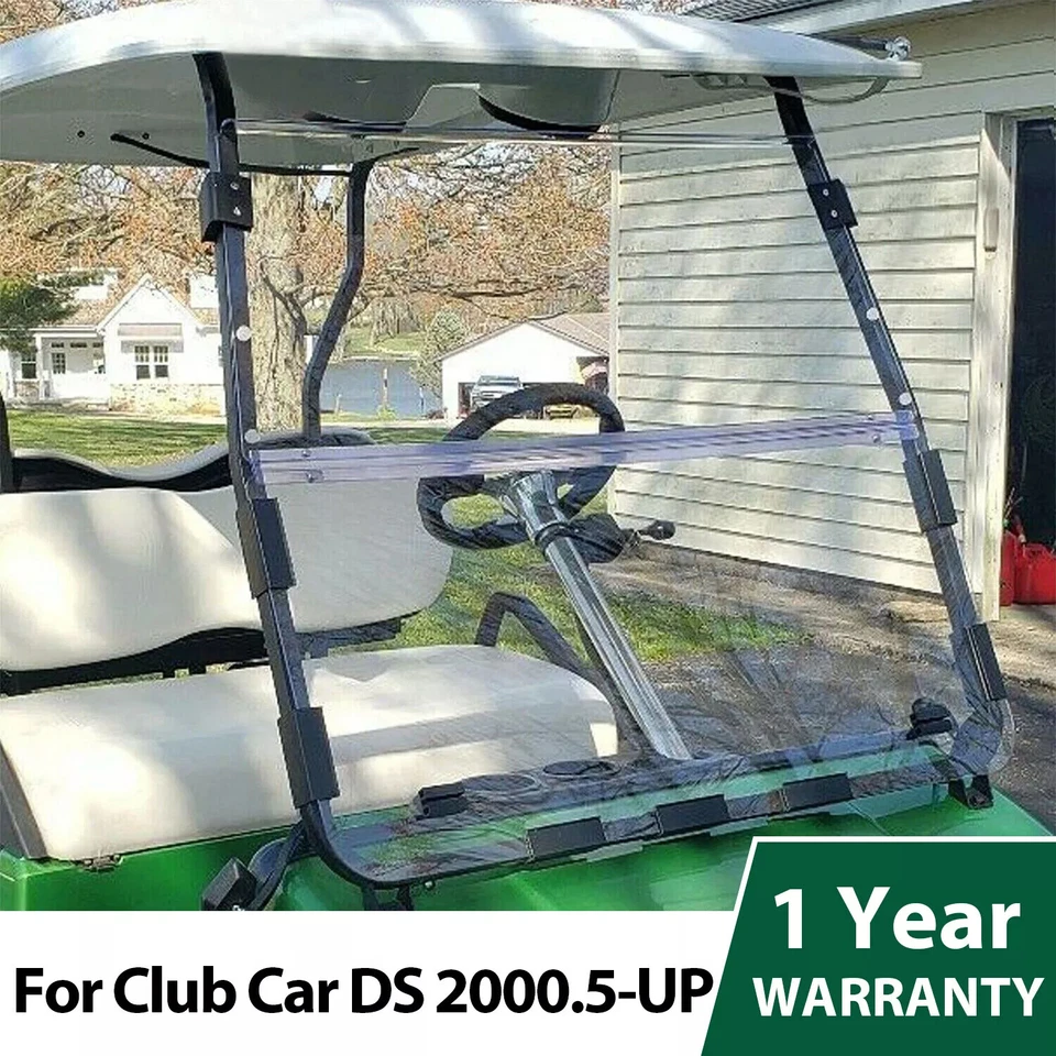 Parabrisas transparente plegable para carro de golf para Club Car DS de 2000,5-up Foto 2 de 4