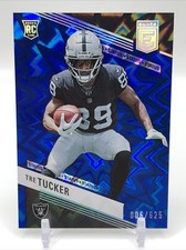 2023 Panini Donruss Elite Tre Tucker Blue Explosion Rookie RC # /625 Raiders