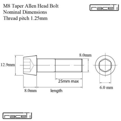 M7 Titanio Tappo Allen Testa Presa Viti Bulloni 10 15 20 25 30 35 - Foto 10