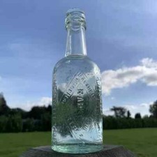 R. A . Barrett & Co Vintage Mineral Waters Bottle Ashton U Lyne