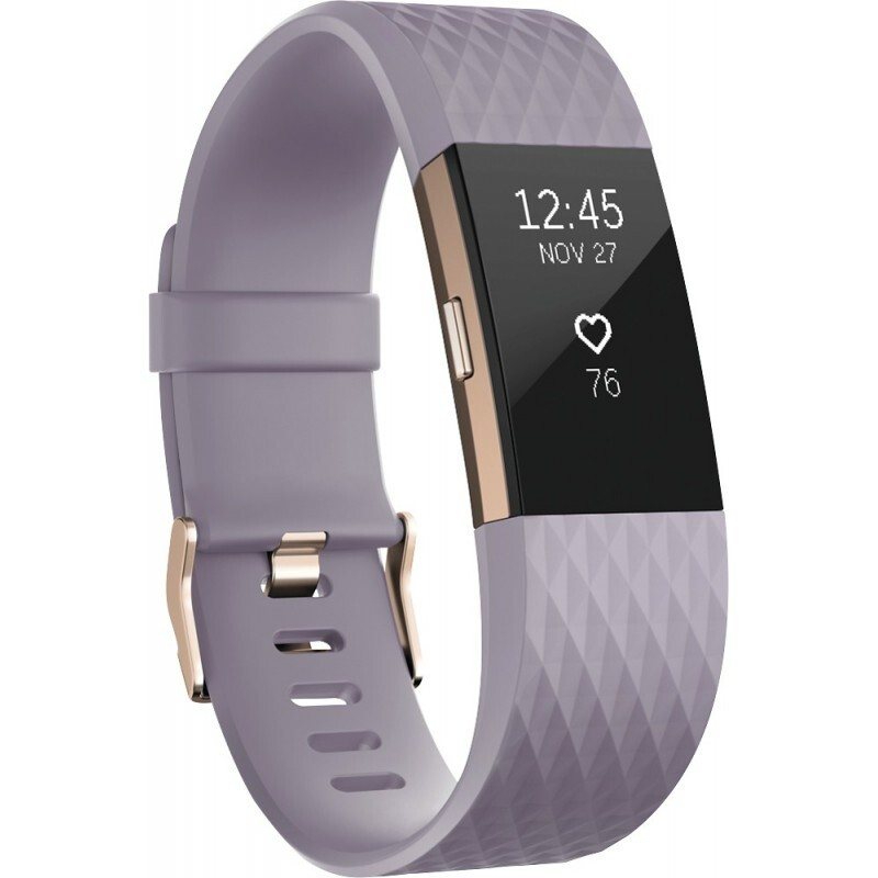 Fitbit Charge2 Lavender Rose Gold Fitness Tracker with Activity Monitoring-image