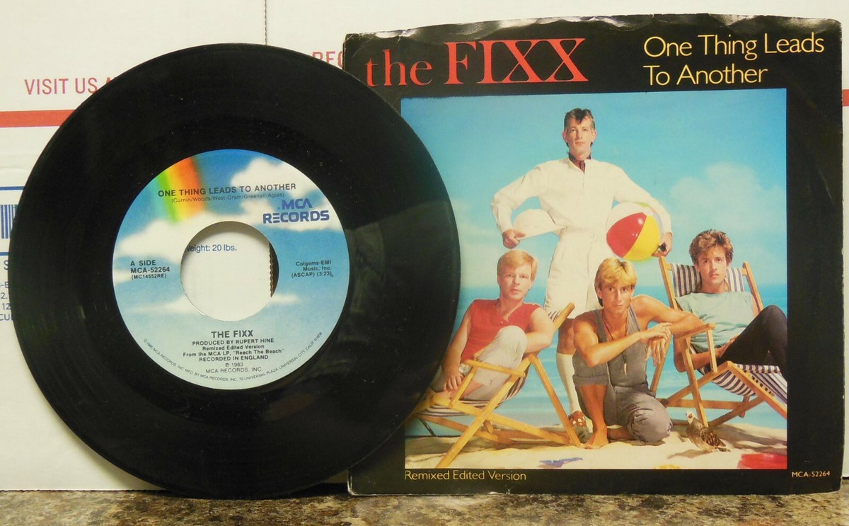 The Fixx – One Thing Leads To Another / Opinions. 45 RPM w/ PS, EX