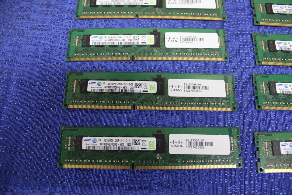 Lot of 32 Samsung 4GB 1Rx4 PC3L-12800R M393B5270DH0 RAM - Image 3 of 4