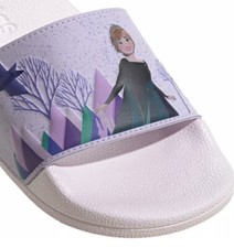 NWT Adidas X Frozen Disney Adilette Shower Slides Size 6 Big Girls New