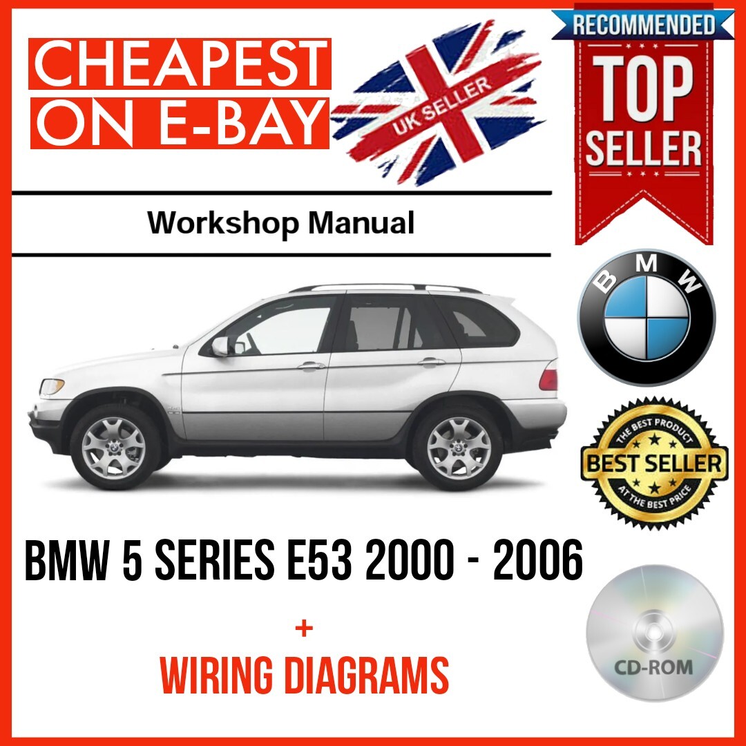 Official BMW X5 E53 2000 - 2006 Workshop Service Repair Manual +