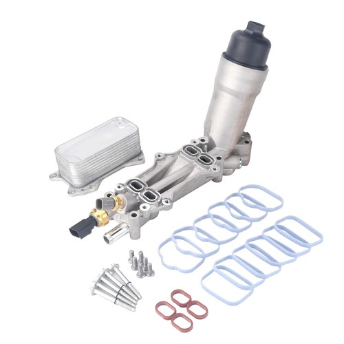 Oil Cooler Filter Housing W/ Gaskets For 14-18 Jeep Grand Cherokee 3.6L 3.2L V6 - Picture 5 of 14