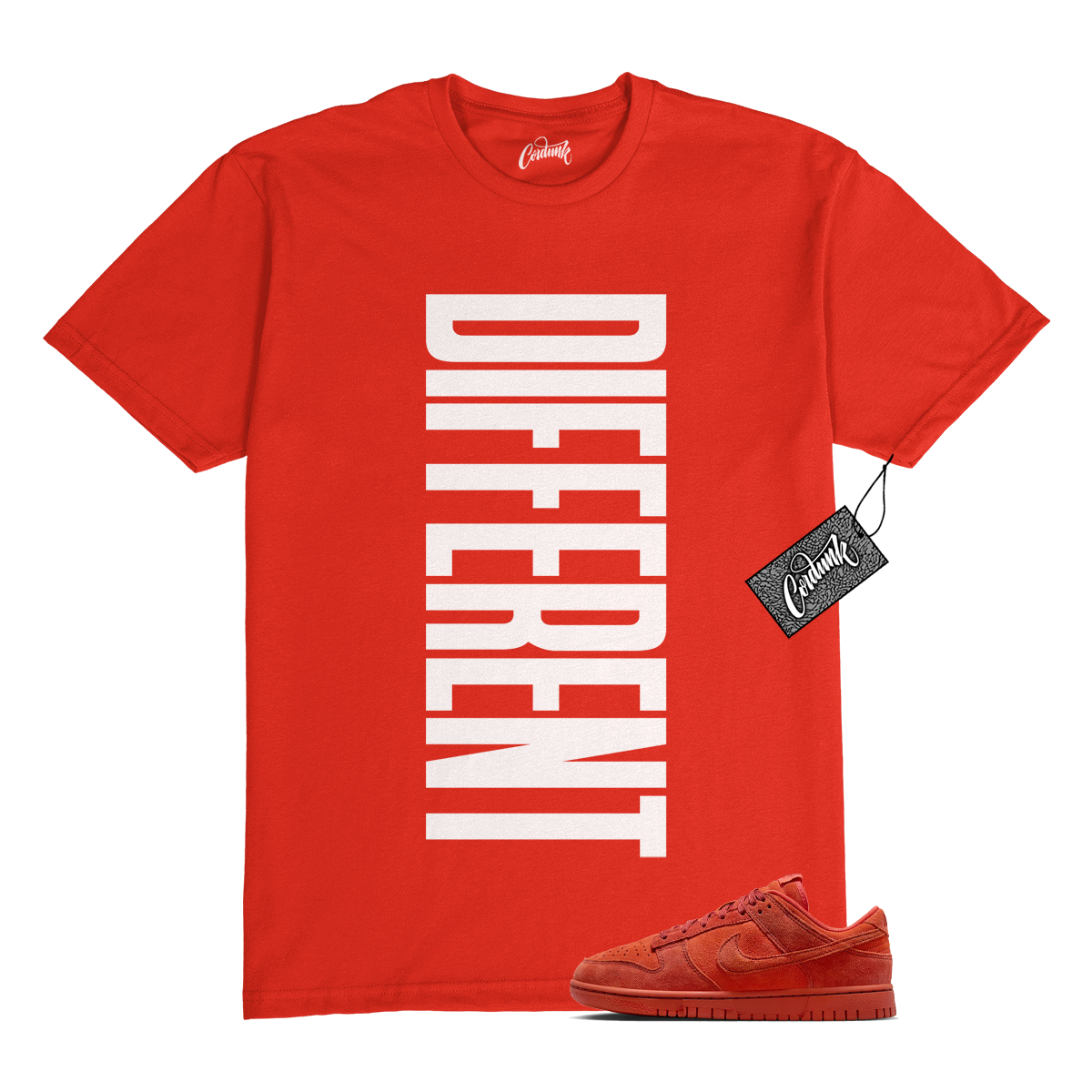 Dunk Valley of Fire Picante Red Dragon Red T Shirt to Match DFRNT