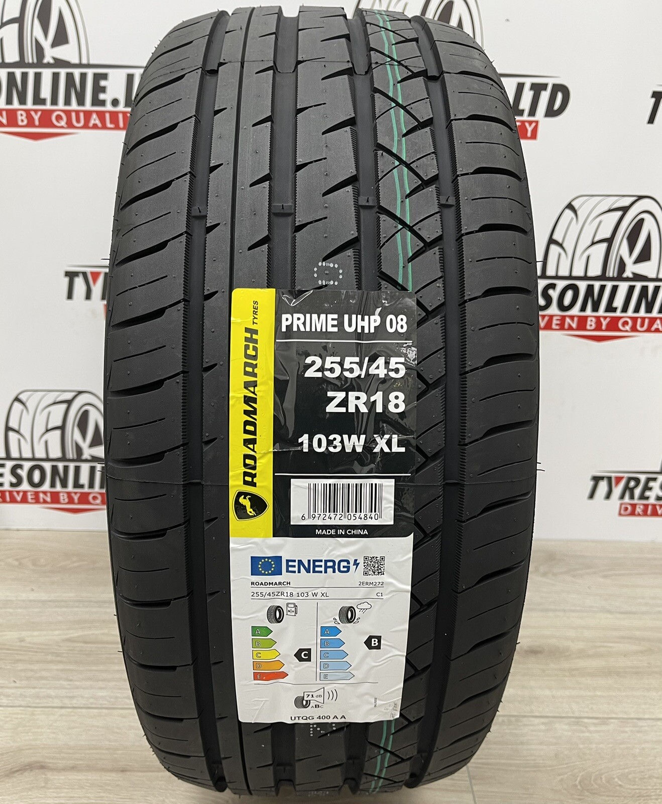 4 X 255 45 18 ROADMARCH 255/45ZR18 103W XL BRAND NEW M+S TYRES AMAZING ...