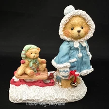 Cherished Teddies MARY "SPECIAL FRIEND WARMS SEASON" Christmas Bear, Sled 912840
