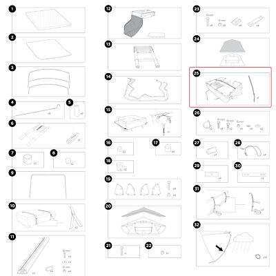 Thule Ladder Hold-Down Strap für Tepui Kukenam Autana
