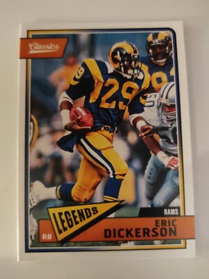 Trading Card Football NFL Eric Dickerson Los Angeles Rams 2018 Panini Classics