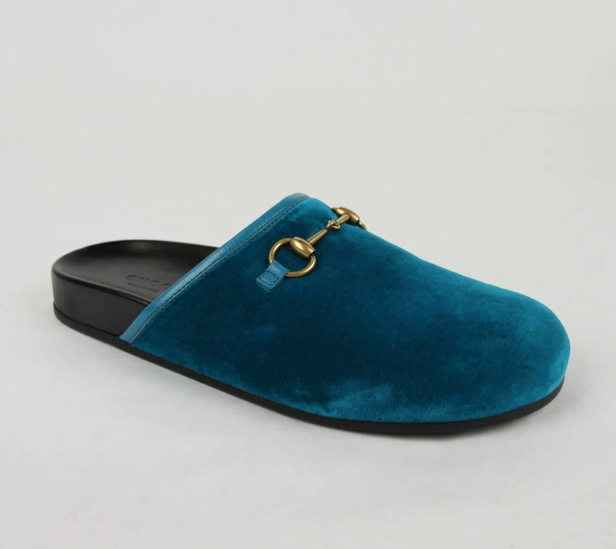 Gucci river velvet hot sale mules