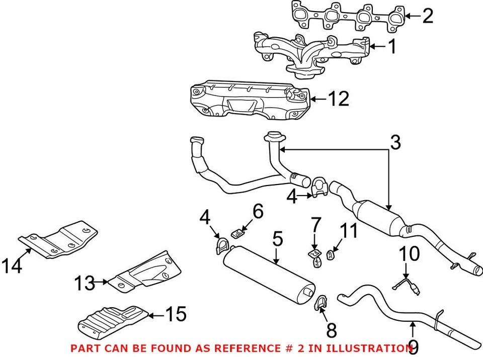 Junta de colector de escape Mopar original OEM para Dodge Dakota Durango Ram 1500 Foto 2 de 2