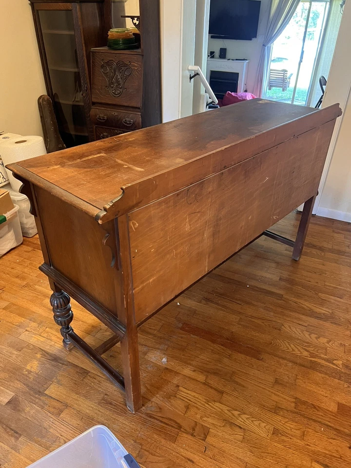 Antique Buffet Sideboard Server. 63" x 21.5" x 37" Good Condition. - Image 3 of 4