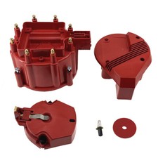 Chevy Gm Red Hei Large Distributor Cap Rotor Kit Sbc Bbc 305 327 350 396 454