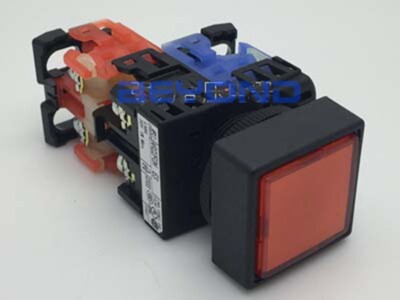 1PC NEW FOR FUJI AR22FOM-11E3R Square button switch red