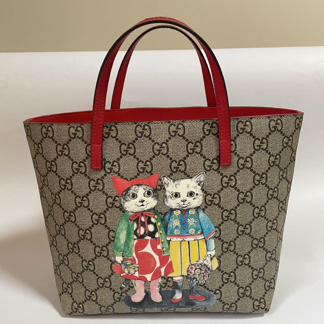 GUCCI Children Cat Cat Ladies Bag Higuchi Yuko White Japan GUCCI Children Cat Cat Ladies Bag Higuchi Yuko White Japan