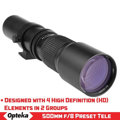 Opteka 500mm f/8 Tele Preset Objektiv für Canon RF-Mount EOS RP und R Kameras - Bild 2 von 10