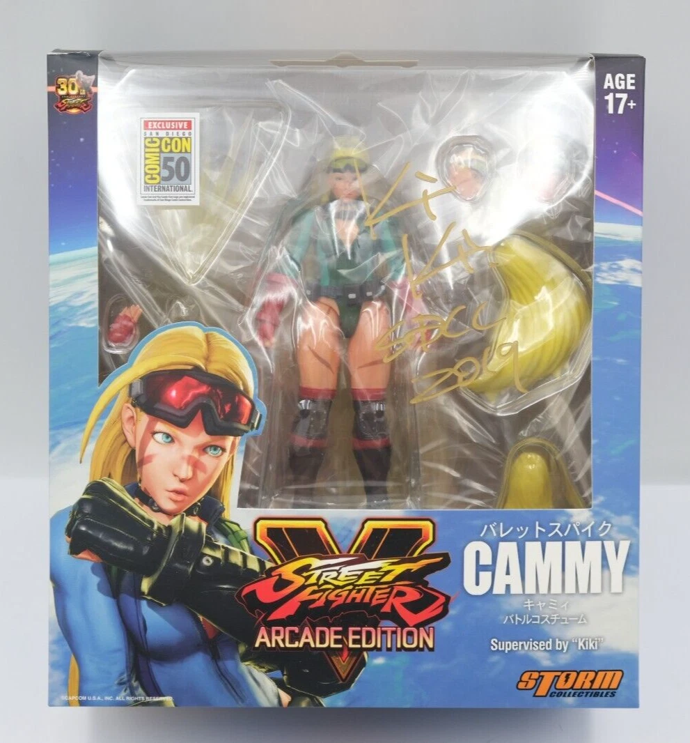 SIGNED Storm Collectibles Street Fighter V Cammy Special Edition SDCC