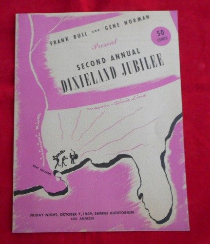SECONDO PROGRAMMA ANNUALE GIUBILEO DIXIELAND 1949 SHIRINE AUDITORIUM REGISTRI CAPITALI - Foto 1 di 8