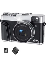 4K Digital Camera Autofocus 48MP Vlogging Camera for YouTube Compact with Flash