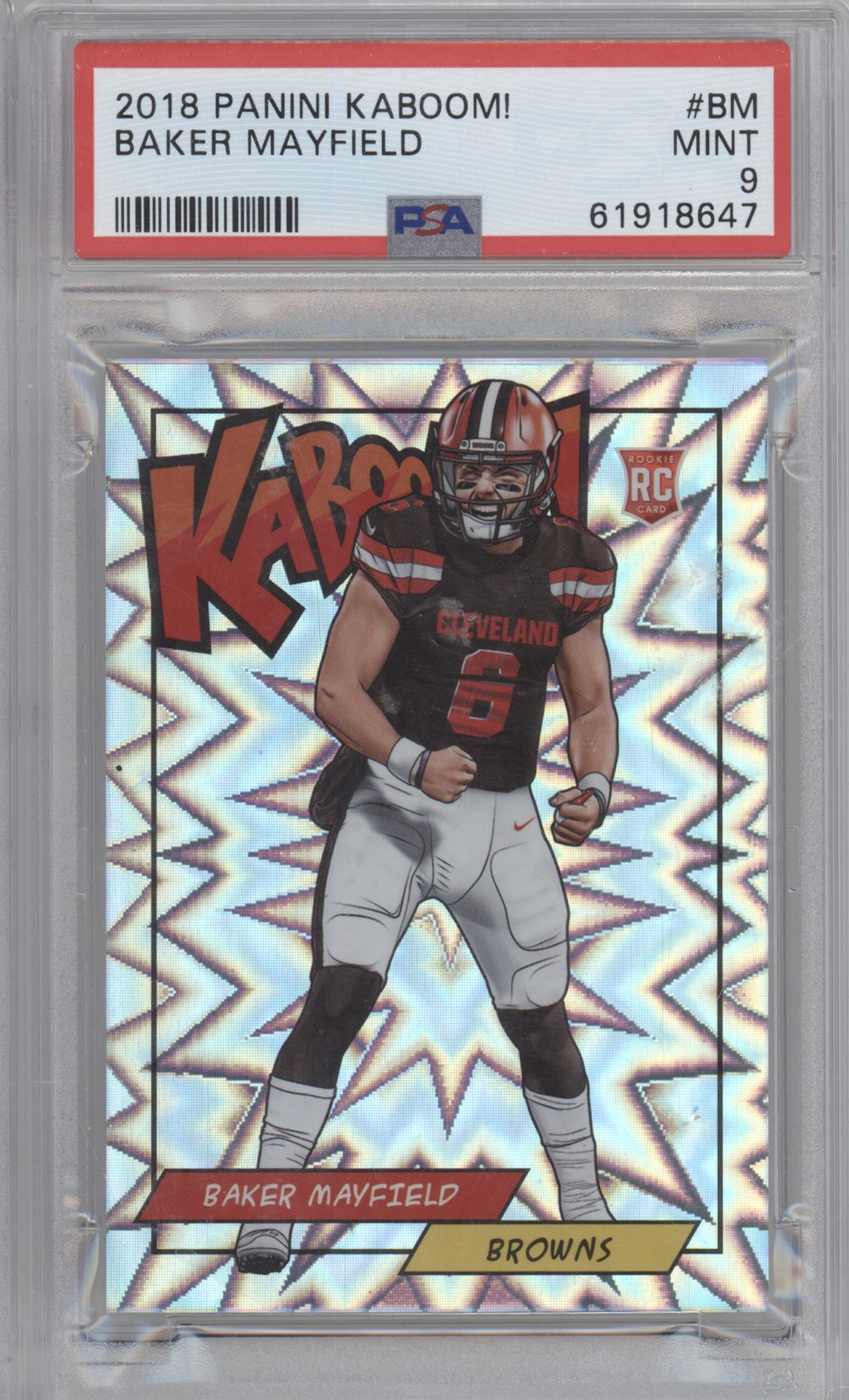 2018 Panini Kaboom! #K-BM Baker Mayfield PSA 9