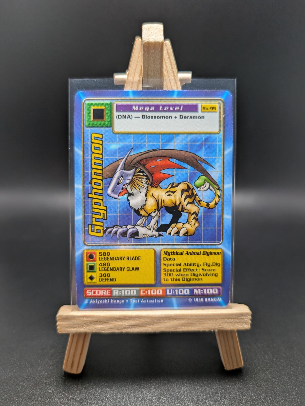BO-95 Gryphonmon Digimon Card Digi-Battle Series 2 1999 Bandai Vintage