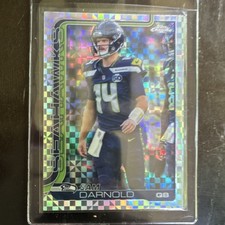 Topps 2025 Topps Chrome X-Fractor Sam Darnold Seattle Seahawks #275