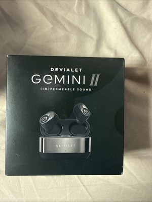 Gemini II Devialet Wireless Earphones Noise Canceling Matte Black