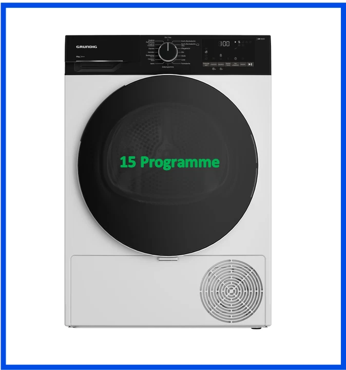 GRUNDIG Wäschetrockner Trockner Frontlader GT55924F14 Wärmepumpentrockner 9 kg - Bild 2 von 4