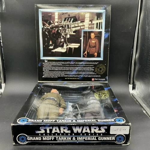 STAR WARS Collector Series Grand Moff Tarkin & Imperial Gunner 12" Figures CIB