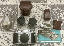 Voigtlander Prominent 35mm Camera w/Nokton f1.5/50 Dynaron f4.5/100 Lenses